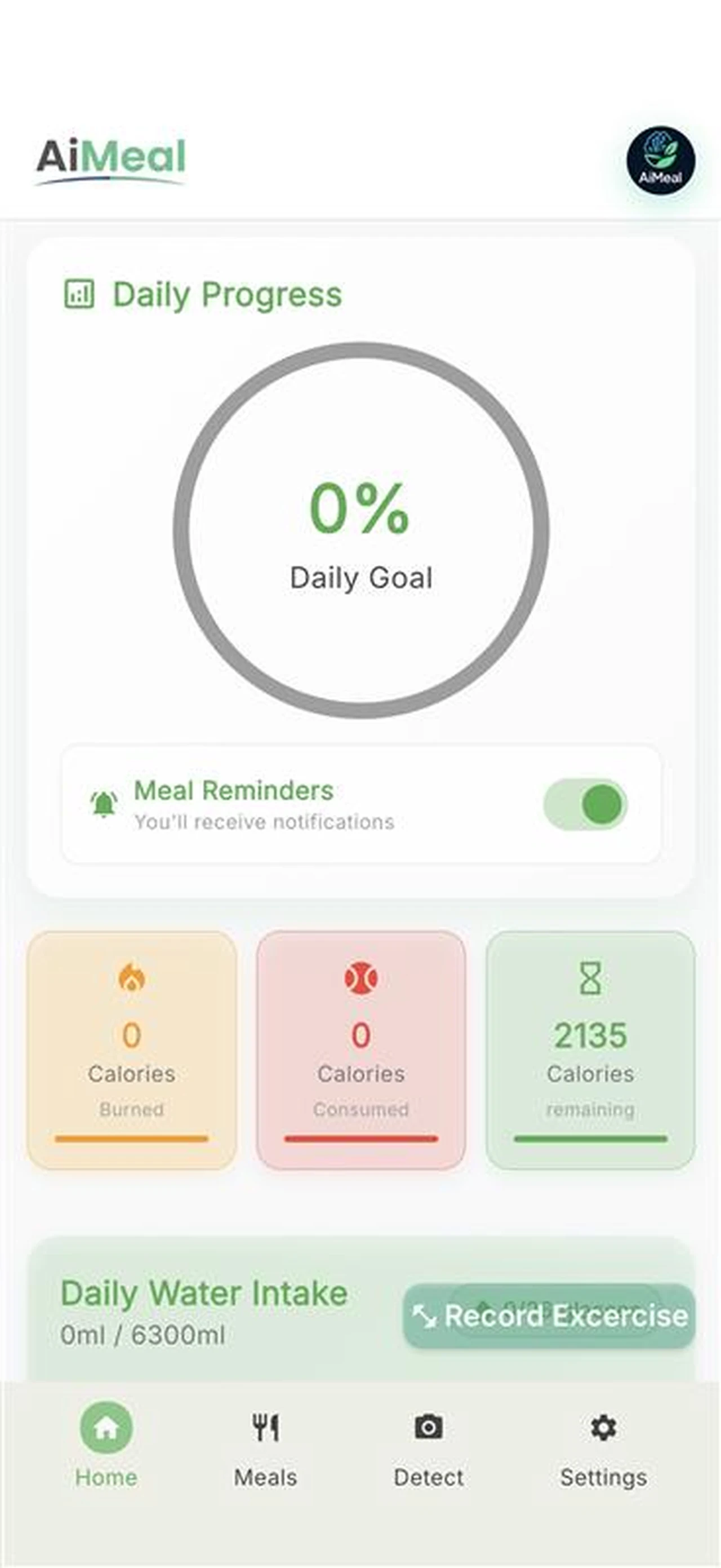 Daily Progress dashboard